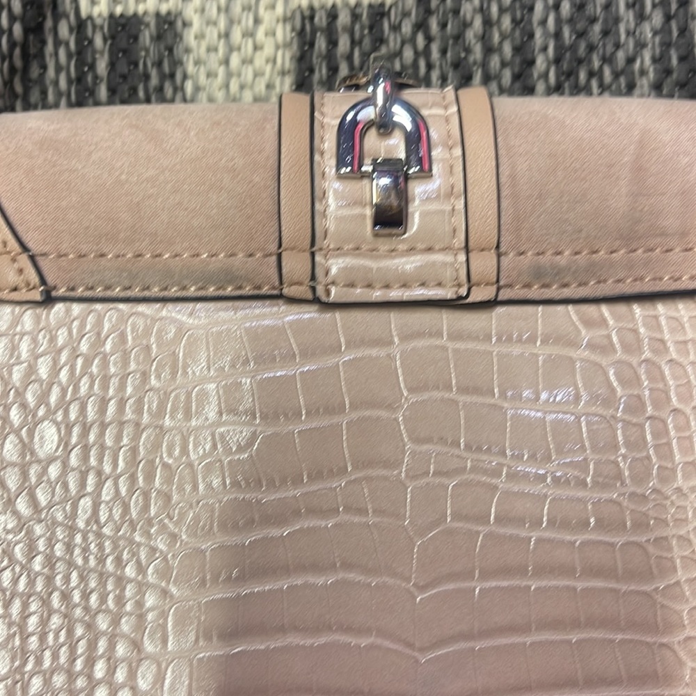 Top Shop Mauve Handbag With Chain Strap - Picture 4 of 6